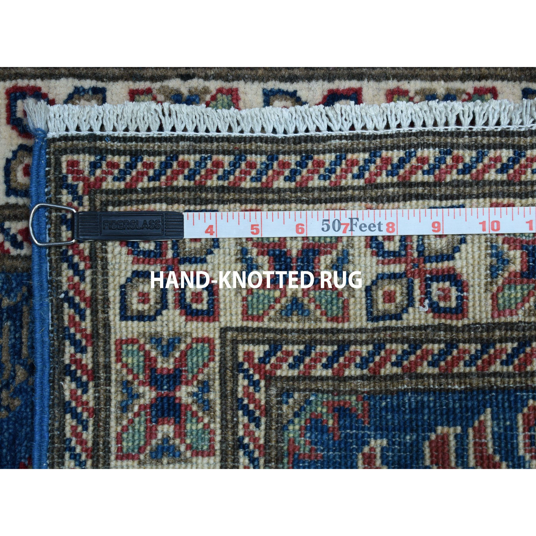 Traditional Wool Hand-Knotted Area Rug 1'10